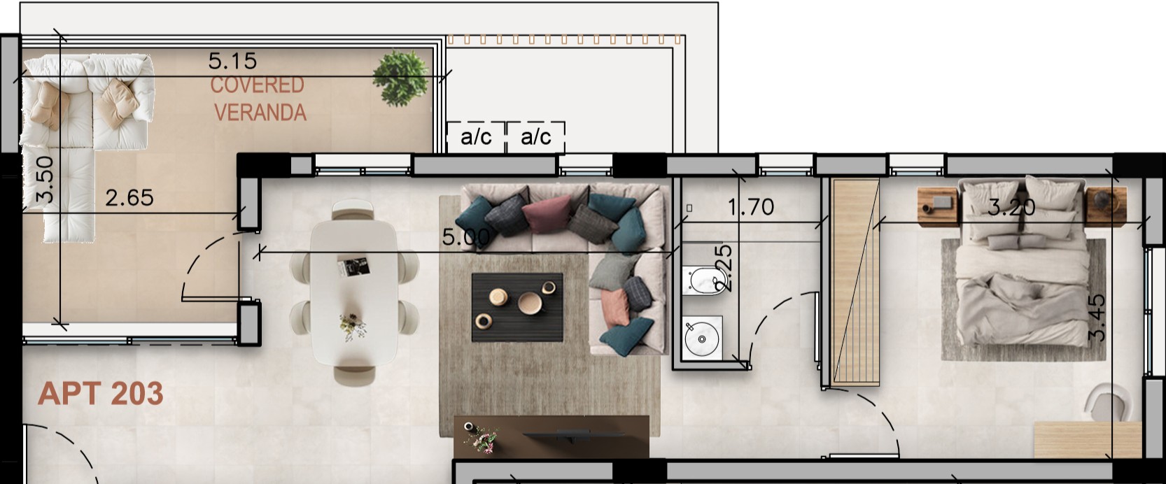 1 Bedroom Apartment - Image 4